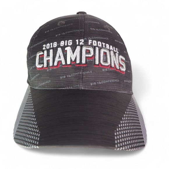 Top of the World 2018 Big 12 Football Champions Oklahoma Sooners Strapback Hat - Picture 1 of 8